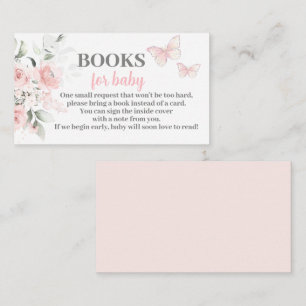 Livros de borboletas para o cartão de bebê