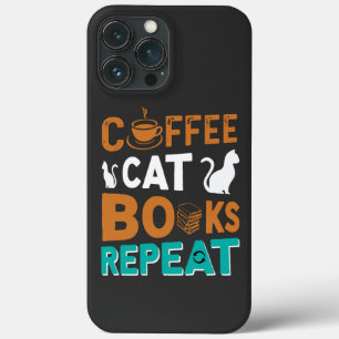 Livros de café para gatos Repetir, ler e amantes d