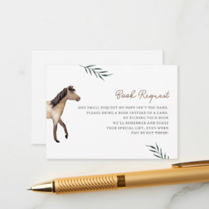 Livros de cavalos para cartão de gabinete para beb