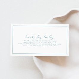 Livros de Chá de fraldas Azul para Cartão de Gabin