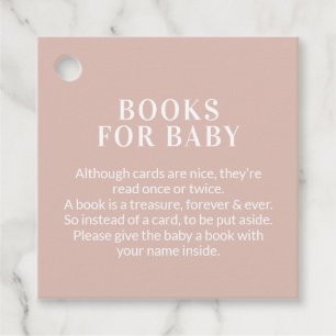 Livros de Chá de fraldas rosa para Etiquetas de So