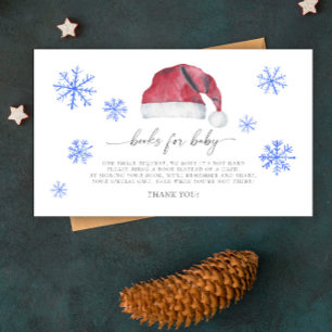 Livros de chapéu de Santa para cartões de bebê