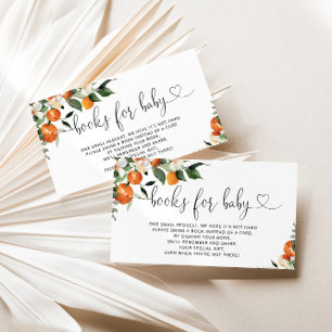 Livros de citrinos para cartões de bebê
