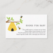 Livros de colmeia para Cartão de Inserção de Bebê