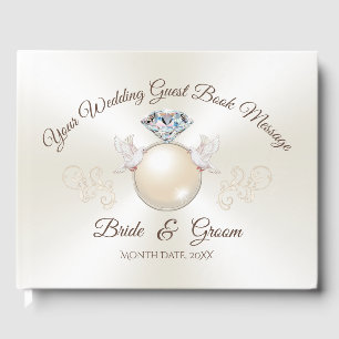 Livros de Convidados para Casamento de Aves Elegan