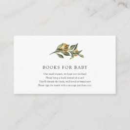 Livros de cor laranja para cartão de inserção de b