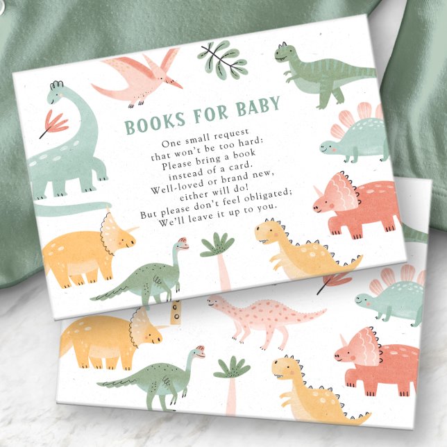 Livros De Dinossauro Para Cartão De Bebê (Dinosaur Books For Baby Card
)