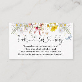 Livros De Flores Selvagens Para Cartão De Recepção