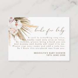 Livros de Grass de Boho Pampas para Inserção de Be