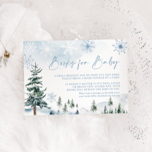 Livros de inverno para Cartão de Bebê