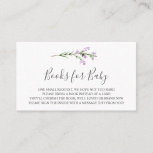 Livros de Lavendar Branch para Cartão de Inserção 