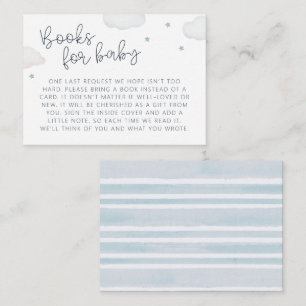 Livros de Nuvens e Estrelas para Cartão de Gabinet