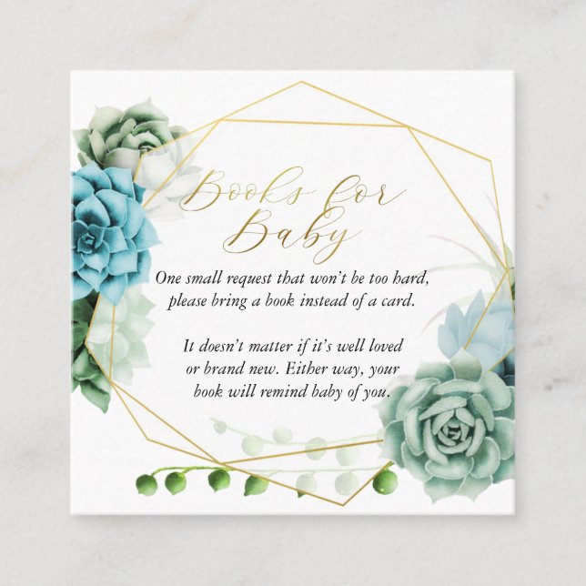 Livros de Sucultura para Cartão de Bebê (Frente)