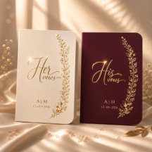 Livros de Voto de Casamento Luxuosos para Ele e El