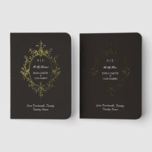 Livros de Votos com Relevo Dourado e Crista Ornata