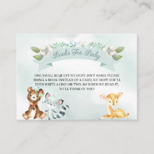 Livros do bebé da floresta para o cartão do cerco