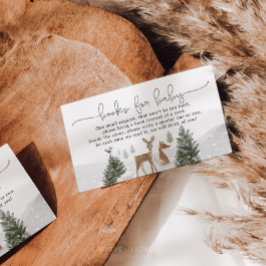 Livros do Winter Boho Woodland para o Cartão de En