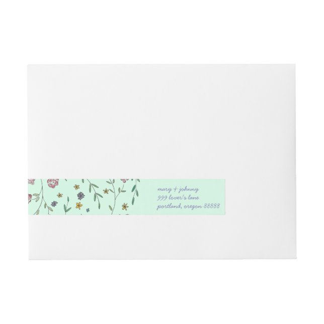 Livros e Blossomas de Endereços Etiquetas (Frente)