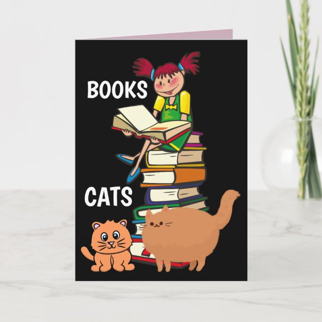 LIVROS E CARTÕES DE RASTREIO DE GATO DE ANIVERSÁRI (Frente)