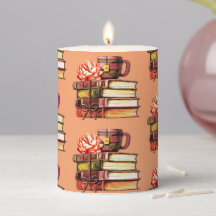 Livros E Pêssego De Chá