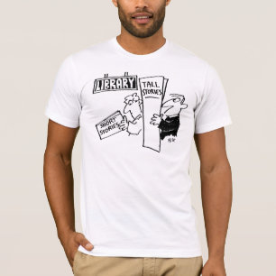 Livros em Camisa de Diversão Bibliotecária