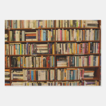 Livros em um padrão de biblioteca Papel de moldage