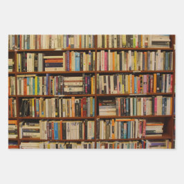 Livros em um padrão de biblioteca Papel de moldage