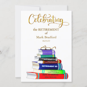 Livros Empilhados de Convite à Celebração de Re