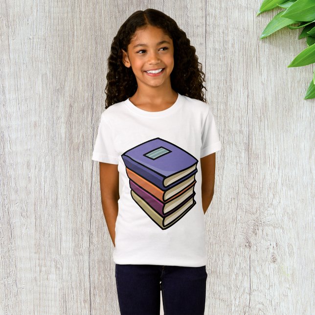Livros escolares Meninas T-Shirt (Criador carregado)