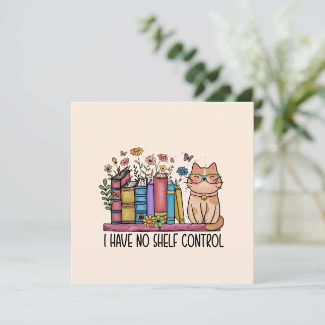 Livros Florais Fofos e Gato (Em pé/Frente)