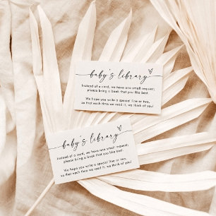 Livros Minimalistas para Cartão de Bebê   Solicita