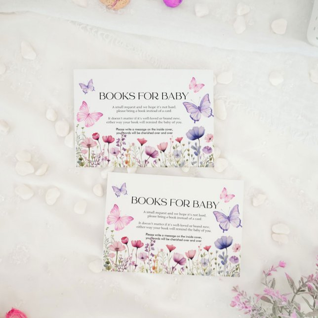 Livros para Bebê Cartão Borboleta Floral (Criador carregado)