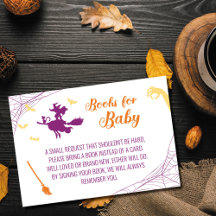 Livros para Bebê no Chá de Bebê Hocus Pocus Cartão