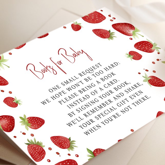 Livros Para Bebês Cartão De Morango (Criador carregado)