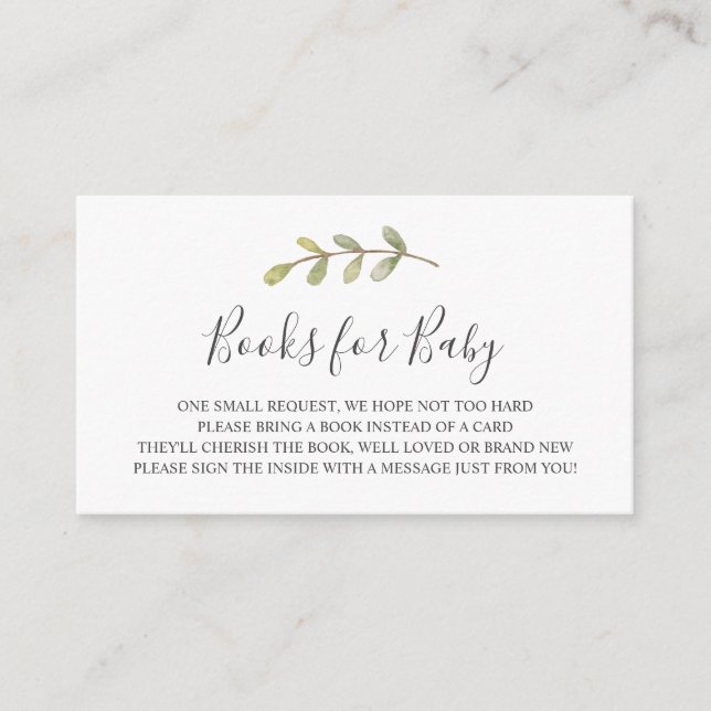 Livros para Cartão de Inserção de Bebê (Frente)