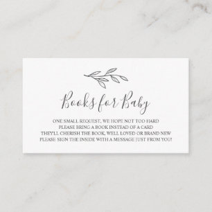 Livros para o cartão da inserção do bebê