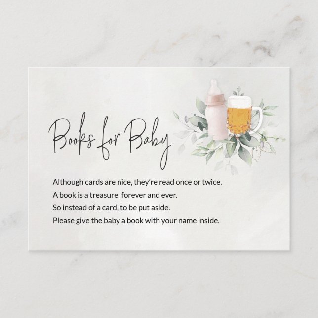 Livros para o Cartão de Mensagem Bebê - Um Bebê es (Frente)