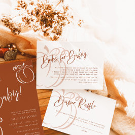 Livros para o Chá de fraldas de Bebê-Pumpkin Boho 