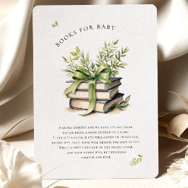 Livros para o receptáculo de Chá de fraldas de Aqu