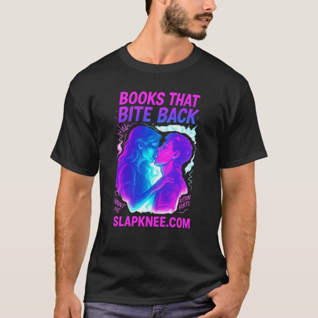 Livros Que Mordem A Camiseta (Frente)