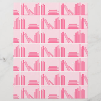 Livros Rosa na prateleira.