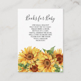 Livros Russos de Girassol para Cartão de Bebê