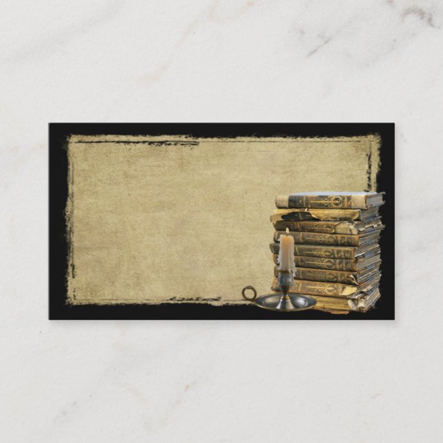 Livros velhos & cartões de negócios Prim de uma (Frente)