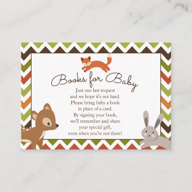 Livros Woodland para Inserção de Bebê - Solicitaçã (Frente)