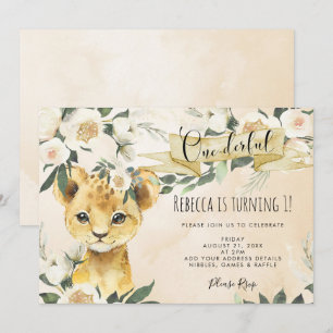 lixão floral um convite para primeiros aniversario
