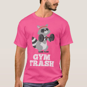 Lixo De Gym Levantando Camisa De Raccoon Engraçada