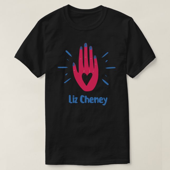 Liz Cheney Love &amp; Respeite T-Shirt Clássico (Frente do Design)