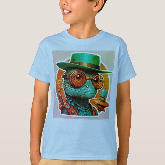 Lizard Lunge Unisex T-Shirts (Frente)