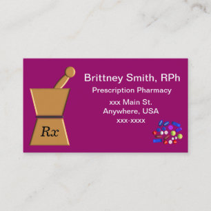 Ll dos cartões de visitas pilão e do almofariz do