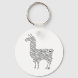Llama Chaveiro striped